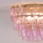 Poliedri Murano Pink Ceiling Light - Image 9