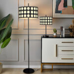 Polka Arc Fabric Floor Lamp - Image 3