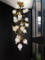Pomegranate Brass Ceiling Lamp - Image 9