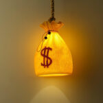 Prosperity Pouch Resin Pendant Lamp - Image 5