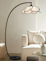 Rattan Bloom Arc Floor Lamp - Image 10