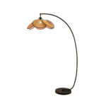 Rattan Bloom Arc Floor Lamp - Image 14