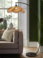 Rattan Bloom Arc Floor Lamp - Image 18