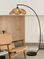 Rattan Bloom Arc Floor Lamp - Image 19