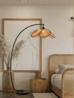 Rattan Bloom Arc Floor Lamp - Image 20