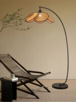 Rattan Bloom Arc Floor Lamp - Image 7