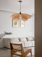 Rattan Petal Pendant Lamp - Image 12