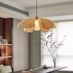 Rattan Petal Pendant Lamp - Image 13