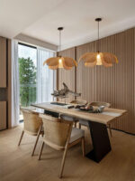 Rattan Petal Pendant Lamp - Image 17