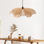 Rattan Petal Pendant Lamp - Image 5