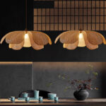 Rattan Petal Pendant Lamp - Image 7