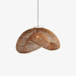 Rattan Wave Pendant Light