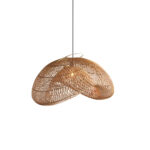 Rattan Wave Pendant Light - Image 17