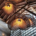 Rattan Wave Pendant Light - Image 5