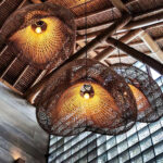 Rattan Wave Pendant Light - Image 14