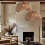 Rattan Wave Pendant Light - Image 3