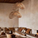 Rattan Wave Pendant Light - Image 2