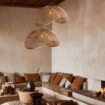 Rattan Wave Pendant Light - Image 9
