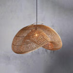 Rattan Wave Pendant Light - Image 8