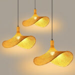 Rattan Weave Hat Pendant Light - Image 9