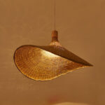 Rattan Weave Hat Pendant Light - Image 11