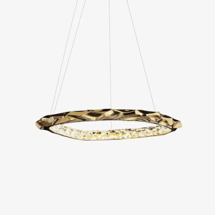 Resin Circlet Brass Pendant Lamp