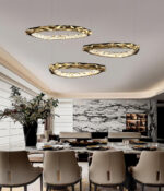 Resin Circlet Brass Pendant Lamp - Image 8