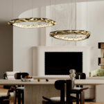 Resin Circlet Brass Pendant Lamp - Image 2