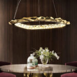Resin Circlet Brass Pendant Lamp - Image 4