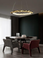 Resin Circlet Brass Pendant Lamp - Image 9