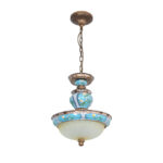 Retro Floral Resin Pendant Light - Image 15