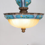 Retro Floral Resin Pendant Light - Image 14