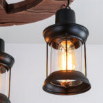 Retro Boat Wood Chandelier - Image 12