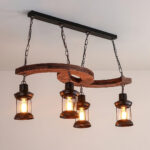 Retro Boat Wood Chandelier - Image 16