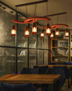 Retro Boat Wood Chandelier - Image 7