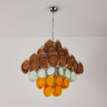 Retro Glass Disc Chandelier - Image 12