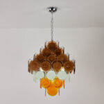 Retro Glass Disc Chandelier - Image 6