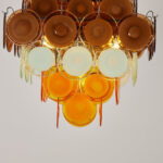 Retro Glass Disc Chandelier - Image 9