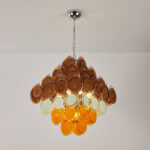 Retro Glass Disc Chandelier - Image 14
