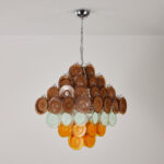 Retro Glass Disc Chandelier - Image 15