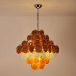 Retro Glass Disc Chandelier - Image 20
