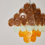 Retro Glass Disc Chandelier - Image 4
