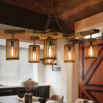 Retro Solid Wood Chandelier - Image 6