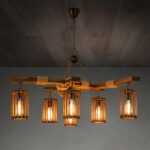 Retro Solid Wood Chandelier - Image 12