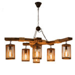 Retro Solid Wood Chandelier - Image 10