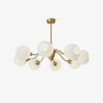 Ribbed Glass Ball Chandelier - Image 18