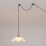 Ribbed Spiral Pendant Light - Image 12