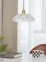 Ribbed Spiral Pendant Light - Image 6