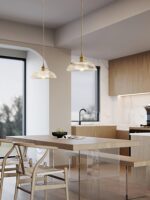 Ribbed Spiral Pendant Light - Image 4