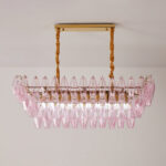 Rose Prism Glass Chandelier - Image 7